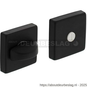 Intersteel 3093 WC-sluiting verdekt 50x50x10 mm met nokken en stift 8x8 mm zwart - R26010534 - afbeelding 1