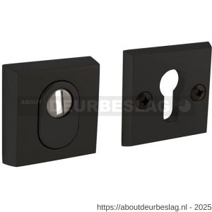 Intersteel 3750 SKG3 veiligheidsrozetten vierkant 60x60x15 mm profielcilindergat met kerntrekbeveiliging zwart - R26010536 - afbeelding 1