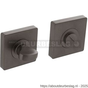 Intersteel 3185 WC-sluiting verdekt 55x55x10 mm met nokken en stift 8x8 mm antraciet grijs - R26011402 - afbeelding 1