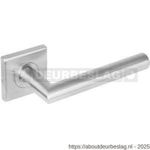 Intersteel 1242 deurkruk Jura op rozet verdekt 53x53x8 mm met nokken RVS - R26009013 - afbeelding 1
