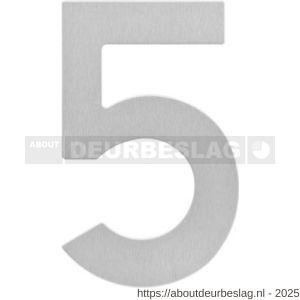 Intersteel 4020 huisnummer 5 150x2 mm RVS - R26007181 - afbeelding 1