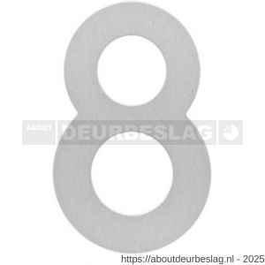 Intersteel 4020 huisnummer 8 150x2 mm RVS - R26007184 - afbeelding 1