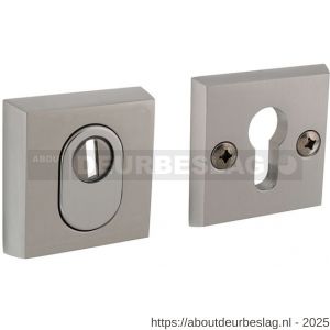 Intersteel 3750 SKG3 veiligheidsrozetten vierkant 60x60x15 mm profielcilindergat met kerntrekbeveiliging aluminium F1 - R26010572 - afbeelding 1