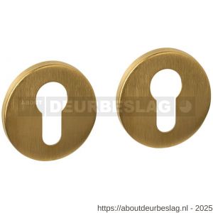 Intersteel Essentials 1020 cilinderrozetten verdekt diameter 52x6 mm PVD messing mat - R26010980 - afbeelding 1