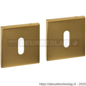 Intersteel Essentials 1030 sleutelrozetten verdekt 53x53x6 mm PVD messing mat - R26010990 - afbeelding 1