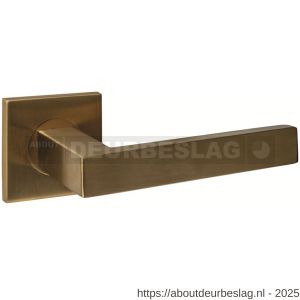 Intersteel Essentials 1035 deurkruk Q 05 op rozet verdekt 53x53x6 mm PVD messing mat - R26010970 - afbeelding 1