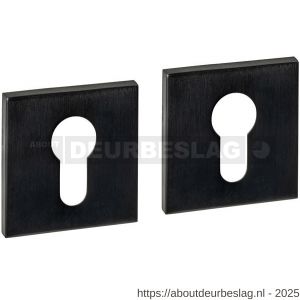 Intersteel Essentials 1030 cilinderrozetten verdekt 53x53x6 mm PVD zwart - R26010994 - afbeelding 1