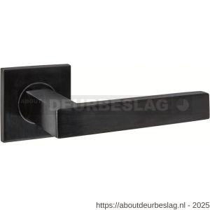 Intersteel Essentials 1035 deurkruk Q 05 op rozet verdekt 53x53x6 mm PVD zwart - R26010969 - afbeelding 1