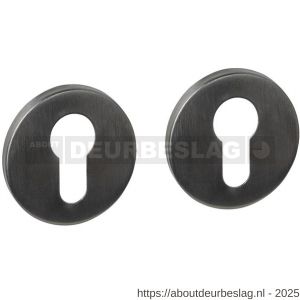 Intersteel Essentials 1020 cilinderrozetten verdekt diameter 52x6 mm PVD antraciet - R26010981 - afbeelding 1