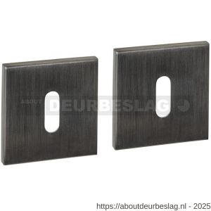 Intersteel Essentials 1030 sleutelrozetten verdekt 53x53x6 mm PVD antraciet - R26010991 - afbeelding 1