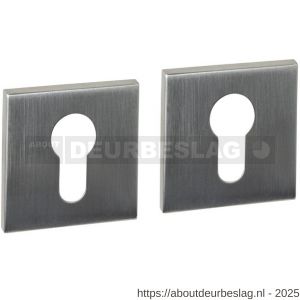 Intersteel Essentials 1030 cilinderrozetten verdekt 53x53x6 mm RVS - R26010993 - afbeelding 1