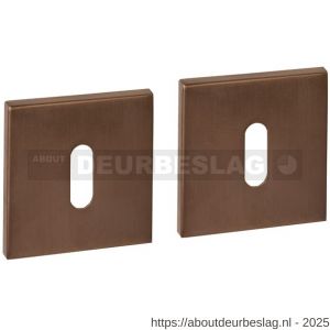 Intersteel Essentials 1030 sleutelrozetten verdekt 53x53x6 mm PVD brons - R26010992 - afbeelding 1
