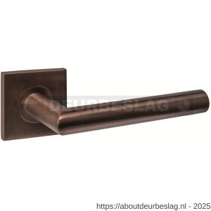 Intersteel Essentials 1034 deurkruk Q 04 op rozet verdekt 53x53x6 mm PVD brons - R26010967 - afbeelding 1