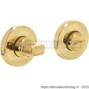 Intersteel Living 3186 WC-sluiting verdekt diameter 49x7 mm met stift 8x8 mm messing ongelakt - R26002724 - afbeelding 1