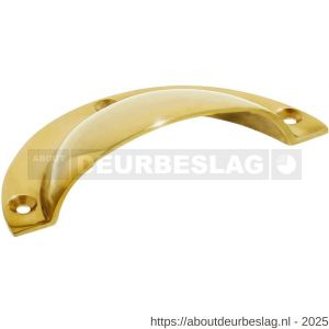 Intersteel Living 8752 komgreep opschroevend messing ongelakt - R26004676 - afbeelding 1