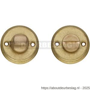 Intersteel Living 3173 WC-sluiting diameter 50x5 mm met stift 8x8 mm messing getrommeld - R26002702 - afbeelding 1
