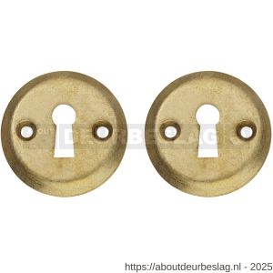 Intersteel Living 3173 sleutelrozetten diameter 50x5 mm messing getrommeld - R26011101 - afbeelding 1
