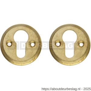 Intersteel Living 3173 cilinderrozetten diameter 50x5 mm messing getrommeld - R26011102 - afbeelding 1