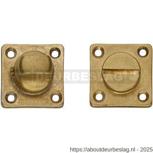 Intersteel Living 3183 WC-sluiting 38x38x5 mm met stift 8x8 mm messing getrommeld - R26002710 - afbeelding 1