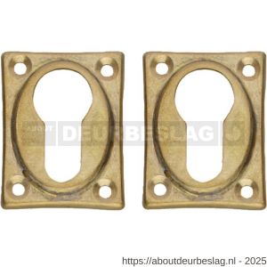 Intersteel Living 3183 cilinderrozetten 47x37x5 mm messing getrommeld - R26011104 - afbeelding 1