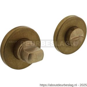 Intersteel Living 3186 WC-sluiting verdekt diameter 49x7 mm met stift 8x8 mm messing getrommeld - R26002723 - afbeelding 1