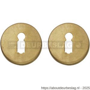 Intersteel Living 3186 sleutelrozetten verdekt diameter 49x7 mm messing getrommeld - R26011105 - afbeelding 1