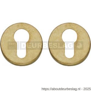 Intersteel Living 3186 cilinderrozetten verdekt diameter 49x7 mm messing getrommeld - R26011106 - afbeelding 1