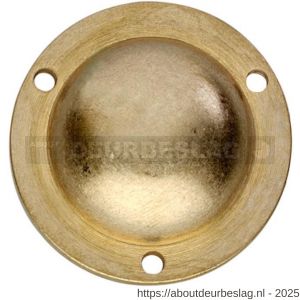 Intersteel Living 3975 afdekplaatje voor bout voordeurknop messing getrommeld - R26007544 - afbeelding 1