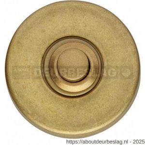Intersteel Living 3990 beldrukker rond verdekt messing getrommeld - R26007284 - afbeelding 1