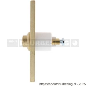 Intersteel Living 3990 beldrukker rechthoekig smal messing getrommeld - R26007282 - afbeelding 2
