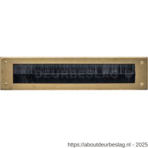 Intersteel Living 4015 tochtwering rechthoekig 340x76 mm PVD messing getrommeld - R26010924 - afbeelding 1