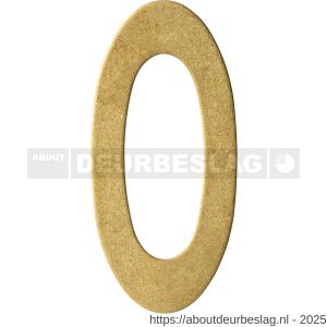 Intersteel Living 4020 huisnummer 0 150 mm PVD getrommeld - R26010922 - afbeelding 1