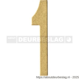Intersteel Living 4020 huisnummer 1 150 mm PVD getrommeld - R26010921 - afbeelding 1