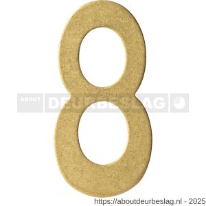 Intersteel Living 4020 huisnummer 8 150 mm PVD getrommeld - R26010914 - afbeelding 1