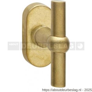Intersteel Living 6050 raamkruk T-model messing getrommeld - R26003736 - afbeelding 1