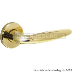 Intersteel Living 0199 deurkruk Sigaar op rozet verdekt diameter 49x7 mm messing gelakt - R26000330 - afbeelding 1