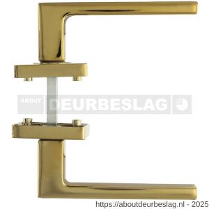 Intersteel Living 1713 deurkruk Hera op rozet verdekt 55x55x10 mm met nokken PVD messingkleur - R26010142 - afbeelding 5