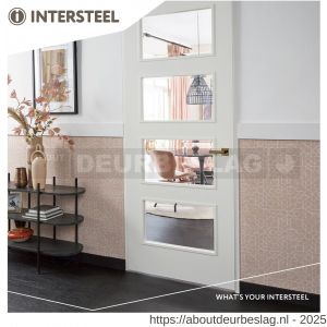 Intersteel Living 1713 deurkruk Hera op rozet verdekt 55x55x10 mm met nokken PVD messingkleur - R26010142 - afbeelding 3