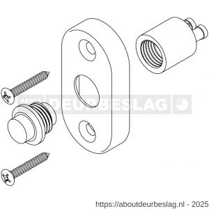 Intersteel Living 3990 beldrukker ovaal messing gelakt - R26000168 - afbeelding 4