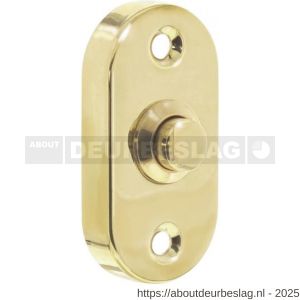 Intersteel Living 3990 beldrukker ovaal messing gelakt - R26000168 - afbeelding 1