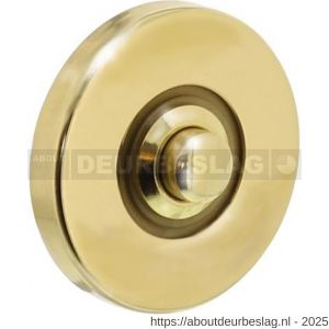 Intersteel Living 3990 beldrukker rond verdekt messing gelakt - R26000162 - afbeelding 1