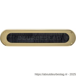 Intersteel 4015 tochtwering ovaal 340x80 mm PVD messingkleur - R26010882 - afbeelding 1