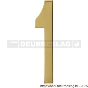 Intersteel 4020 huisnummer 1 150 mm PVD messing - R26010880 - afbeelding 1