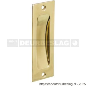 Intersteel Living 4476 schuifdeurkom 120x40 mm messing gelakt - R26007651 - afbeelding 1