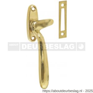 Intersteel Living 5615B raamsluiting links Dudok messing gelakt - R26007712 - afbeelding 1