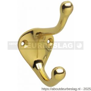 Intersteel Living 6926 kapstokhaak scheepsmodel lang messing gelakt - R26007766 - afbeelding 1
