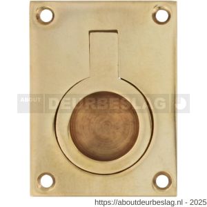 Intersteel Living 7526 luikring recht 65x49 mm messing gelakt - R26009605 - afbeelding 1