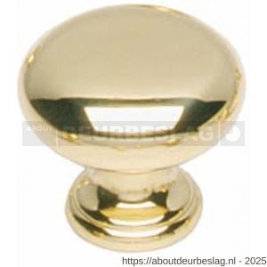 Intersteel Living 8478 knop Paddenstoel 30 mm messing gelakt - R26007856 - afbeelding 1