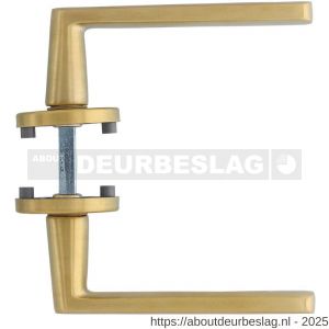 Intersteel Living 0464 deurkruk Sora met rozet verdekt diameter 49x7 mm met nokken PVD messing mat - R26009864 - afbeelding 3
