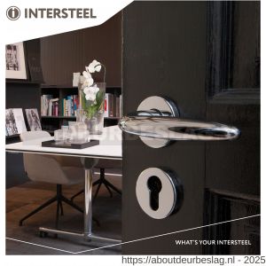 Intersteel Living 0199 deurkruk Sigaar op rozet verdekt diameter 49x7 mm chroom - R26000247 - afbeelding 5